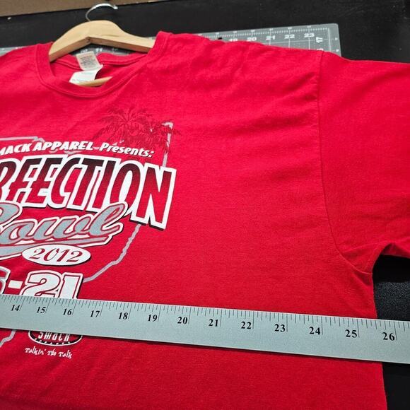 Perfection Bowl Ohio State Buckeyes 2012 T-Shirt Mens 2X Red Gator Bowl Football - Picture 8 of 9